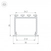 Профиль PLS-LOCK-H25-FS-3000 ANOD Arlight 023386                        