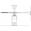 Люстра-вентилятор Globo CHAMPION 0309CSW                        