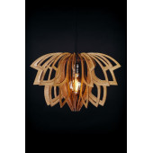 Подвесной деревянный светильник Woodshire Лотос 0325b