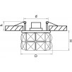 Светильник точечный встраиваемый Onda grande 032802                        