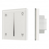 Панель SMART-P6-DIM-G-IN White (12-24V, 4x3A, Sens, 2.4G) (Arlight, IP20 Пластик, 5 лет)