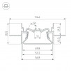 Профиль FOLED-50-CEIL-CENTER-2000 Arlight 035769                        