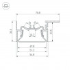 Профиль FOLED-50-CEIL-SIDE-2000 Arlight 035770                        