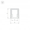 Профиль SL-MINI-8-3000 ANOD Arlight 036031                        