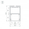 Профиль ARH-LINE-3750A-3000 ANOD Arlight 036137                        