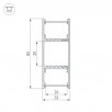 Профиль ARH-WALL-3385-DUAL-2000 ANOD (Arlight, Алюминий)                        