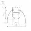 Профиль ARH-POWER-W154-COMFORT-2000 ANOD (Arlight, Алюминий)                        