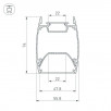 Профиль ARH-LINE-4874-DUAL-2000 ANOD (Arlight, Алюминий)                        