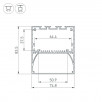 Профиль ARH-POWER-W75-2000 ANOD (Arlight, Алюминий)                        