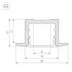 Профиль SL-SLIM-H13M-F25-2000 BLACK (Arlight, Алюминий)                        