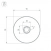 Профиль SL-ROUND-D70-360deg-2000 ANOD (Arlight, Алюминий)                        