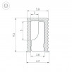 Профиль SL-MINI-6-H9-2000 ANOD OLIVE GREY (Arlight, Алюминий)                        