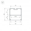 Профиль SL-LINE-5050-LW-2000 ANOD OLIVE GREY (Arlight, Алюминий)                        