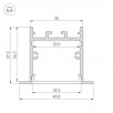 Профиль SL-LINIA49S-F-2000 ANOD BLACK (Arlight, Алюминий)                        