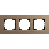 Рамка Gira Esprit Linoleum-Multiplex Светло-коричневый 3 поста 0213221