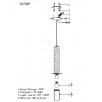 Подвесной светильник iLamp LOFTY 10704P/1-D150 BK-GR                        