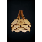 Подвесной деревянный светильник Woodshire Далиа 1235b