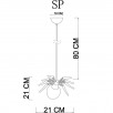 Светильник подвесной SPIDERS INVASION 1308/02 SP-1                        