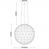 Светильник подвесной CRISTALLINO 1610/02 SP-140                        