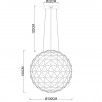 Светильник подвесной CRISTALLINO 1610/02 SP-140                        