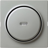 Выключатель Gira S-color Серый с самовозвратом 10А/250В с подсветкой в сборе 013642
