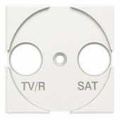 Лицевая панель Bticino Axolute Белый для розеток TV + FM HD4204