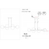 Люстра на штанге Bolillas 1841-6P                        