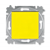 Переключатель ABB Levit жёлтый / дымчатый чёрный одноклавишный 2CHH590645A6064 3559H-A06445 64W