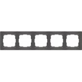 Рамка Werkel Snabb basic серо-коричневый, basic на 5 постов WL03-Frame-05 a036705 a051302