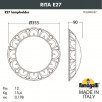 Светильник-бра уличный FUMAGALLI RITA 1T3.000.000.AYE27                        