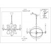 Подвесная люстра Uranium 2166-8P                        