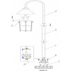 Фонарный столб м) Odeon Light Lumi 2314/1F                        