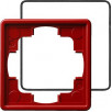 Рамка Gira S-color Красный с уплотнительной вставкой 1 пост 025143