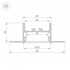 Угол Arlight SL-LINIA45-FANTOM 030106                        