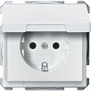 Розетка Merten Artec SCHUKO, 2P+E, 16А, 250В, с крышкой MTN2310-4019