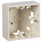 Монтажная коробка Simon 15 слоновая кость для накладного монтажа, 1 пост 1590751-031