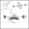 Потолочная люстра Lumion Nevette 3063/6C                        