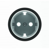 Накладка ABB Skymoon Стекло чёрное для розетки SCHUKO с плоской поверхностью 2CLA868890A1501 8688.9 CN