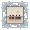 Аудиорозетка Schneider Electric Unica Studio Бежевый NU548644