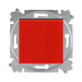 Выключатель ABB Levit красный / дымчатый чёрный одноклавишный 2CHH590145A6065 3559H-A01445 65W