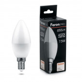 Светодиодная лампа Feron E14 7,5W 4000K 38054