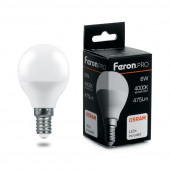 Светодиодная лампа Feron E14 6W 6400K 38067