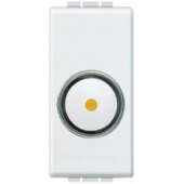 Светорегулятор поворотный Bticino LivingLight Air Белый для активной нагрузки 450-800Вт, размер 1 модуль N4581