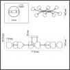 Люстра потолочная Lumion ALANA 4517/8C                        