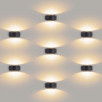 Blinc черный уличный настенный светодиодный светильник 1549 TECHNO LED                        