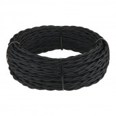 Ретро кабель витой 2х1,5 (черный) W6452508