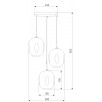 Подвесной светильник с плафонами Eurosvet Mill 50195/3 золото                        