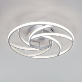 Потолочный светодиодный светильник с пультом управления Eurosvet Indio 90207/1 серебро