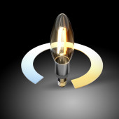 Умная филаментная светодиодная лампа Elektrostandard C37 5W 3300К-6500К Е14 CCT+DIM BLE1437