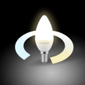 Умная светодиодная лампа "Свеча" Elektrostandard C37 5W 3300К-6500К CCT+DIM Е14 BLE1438